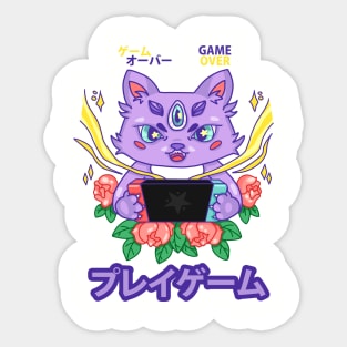 Kitty Gamer Sticker